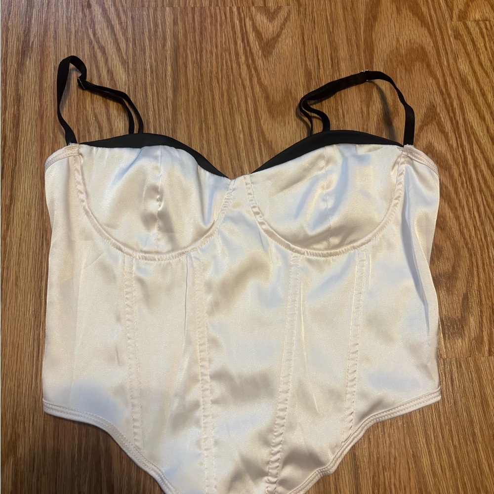 Elegant Cream Corset Top